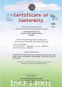 ISO 14001 Environmental Certificate